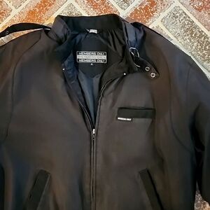 FLASH SALE 1 HOUR Members Only jacket rare  Medium black bomber jacket